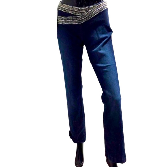 Basix II Bling Jeans 2 | Side Zip | NWT | US 2 - Picture 2 of 12